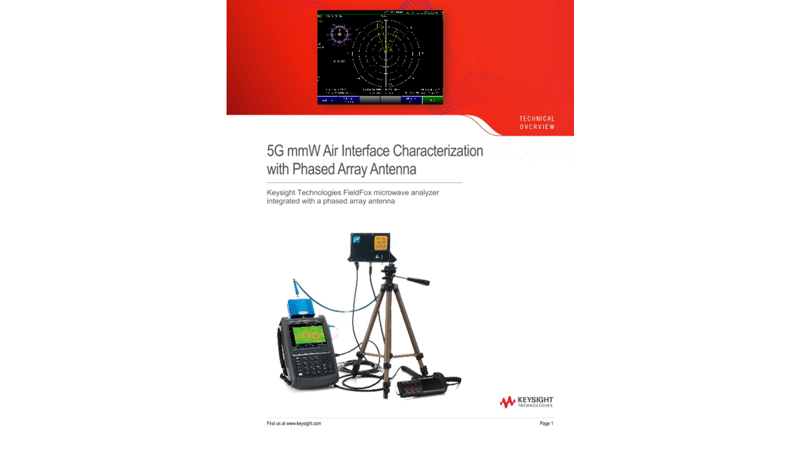 5G mmW Air Interface Characterization with Phased Array Antenna